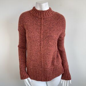SMARTWOOL Women's Meadow Chunky Sweater Merino Wool Blend - Small Ginger Heather